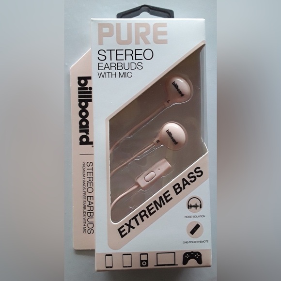 * Bundle only *🎵 Billboard • Pure Stereo Earbuds with Mic - Picture 1 of 3